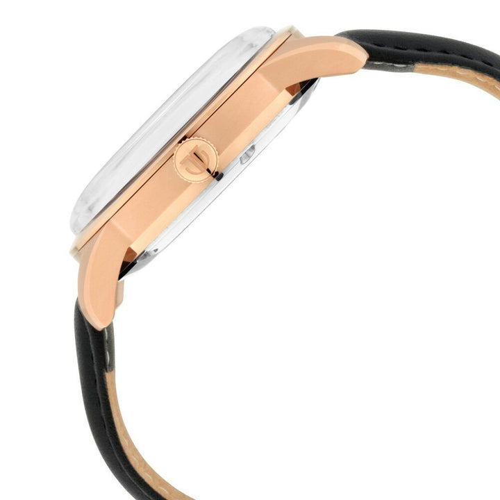 Titan Automatic Black Dial Leather Strap Watch for Men - The Watch Factory ®