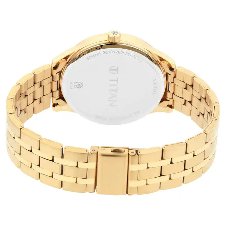 Titan Regalia Opulent Stainless Steel Watch NP90127YM01 (DK779)