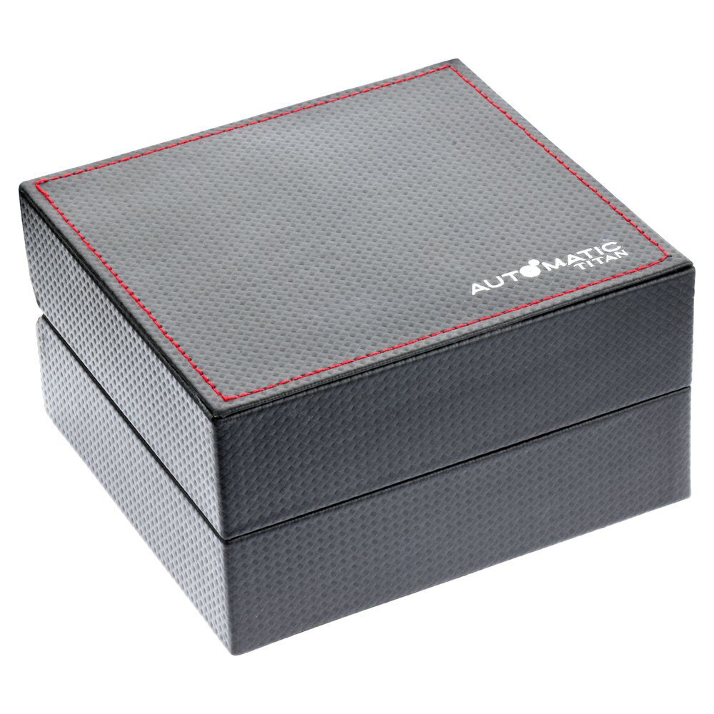 Titan Metal Mechanicals Grey Dial Automatic Stainless Steel Strap Watch for Men NS90140QM01