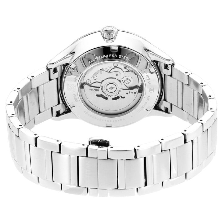 Titan Metal Mechanicals Blue Dial Automatic Stainless Steel Strap watch for Men - The Watch Factory ®