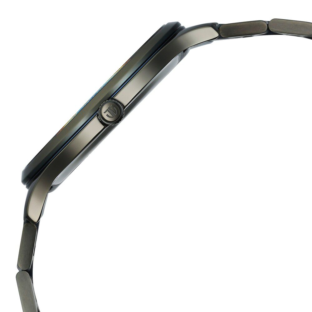 Titan Clasique Slim Quartz Analog with Date Brown Dial With Two Toned Color Stainless Steel Strap Watch For Men 90142QM07