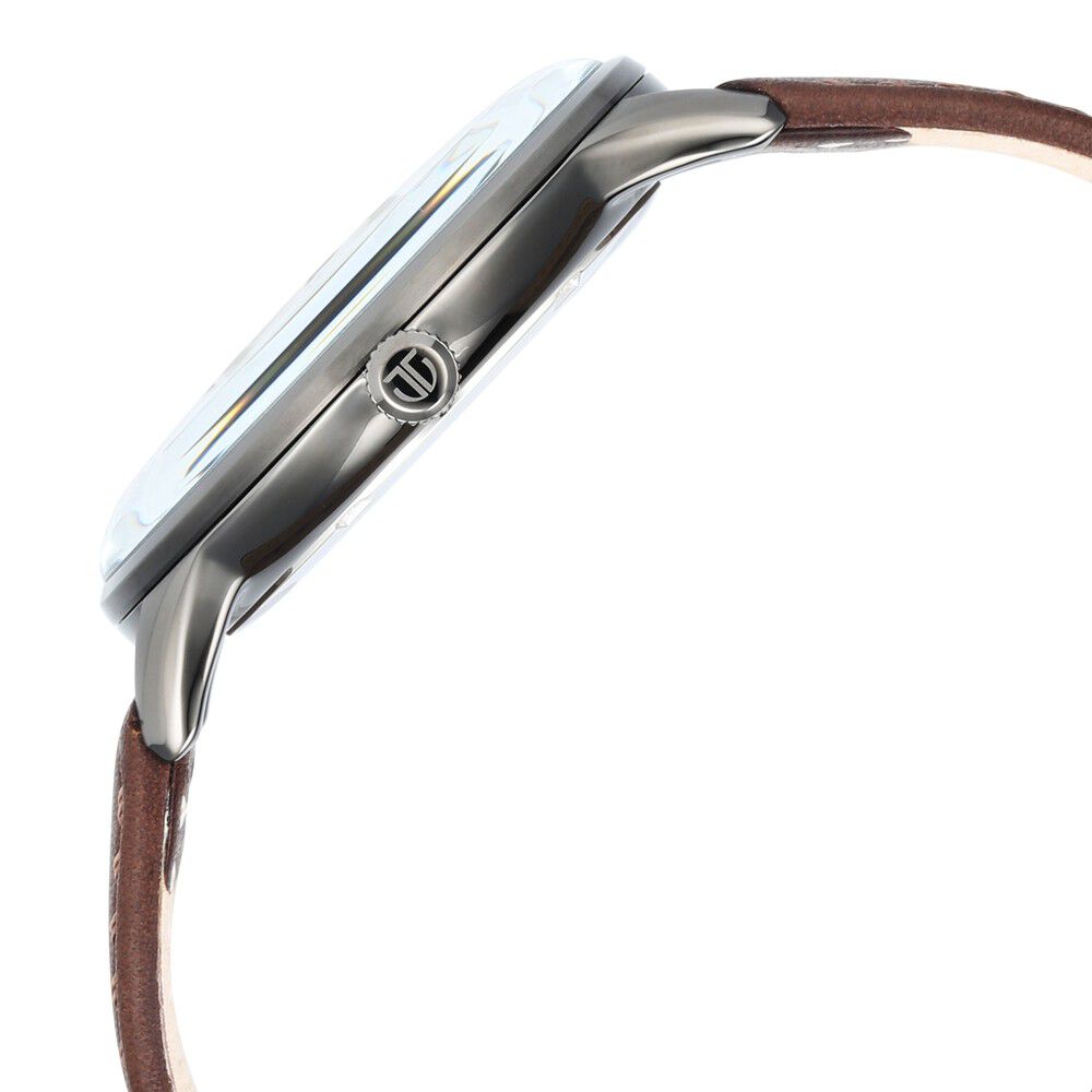 Titan Green Dial World Time with Date Leather Strap watch for Men NS90145QL01