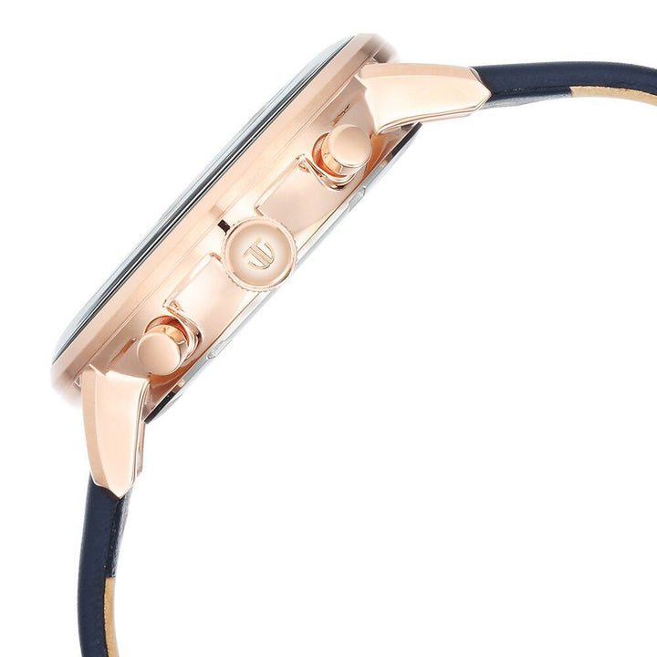 Titan Infinity Display Blue Dial Chronograph Leather Strap watch for Men - The Watch Factory ®