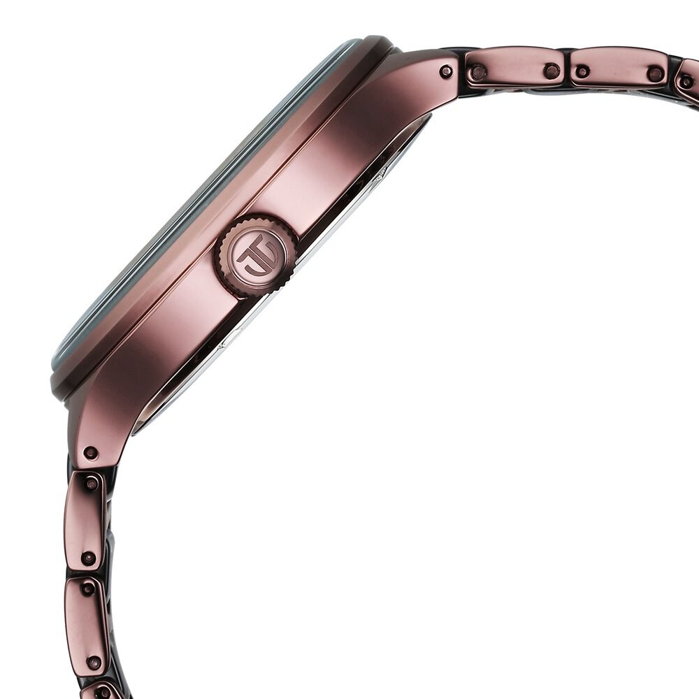 Titan Ceramic Fusion Multifunction Black Dial With Two Toned Color Stainless Steel Strap Watch For Men - The Watch Factory ®