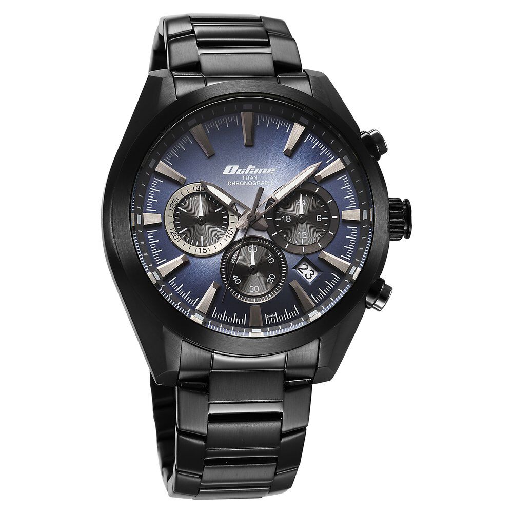 Titan Octane Classic Sporty Blue Dial Quartz Multifunction Stainless Steel Strap watch for Men - The Watch Factory ®