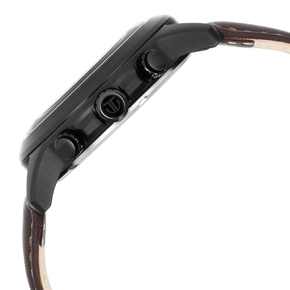 Titan Quartz Chronograph Blue Dial Leather Strap Watch for Men - The Watch Factory ®