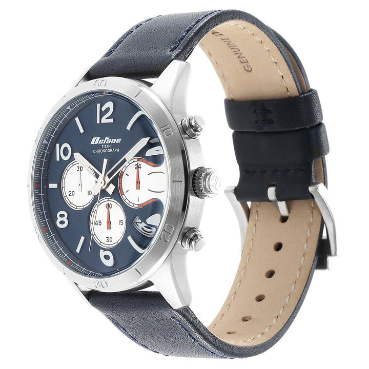 Titan Octane Classic Sporty Blue Dial Chronograph Stainless Steel Strap watch for Men - The Watch Factory ®