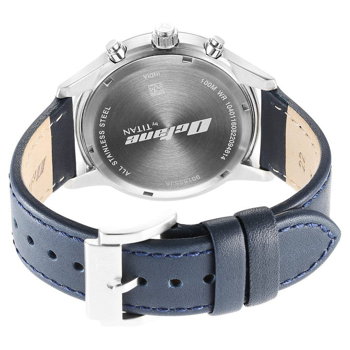Titan Octane Classic Sporty Blue Dial Chronograph Stainless Steel Strap watch for Men - The Watch Factory ®
