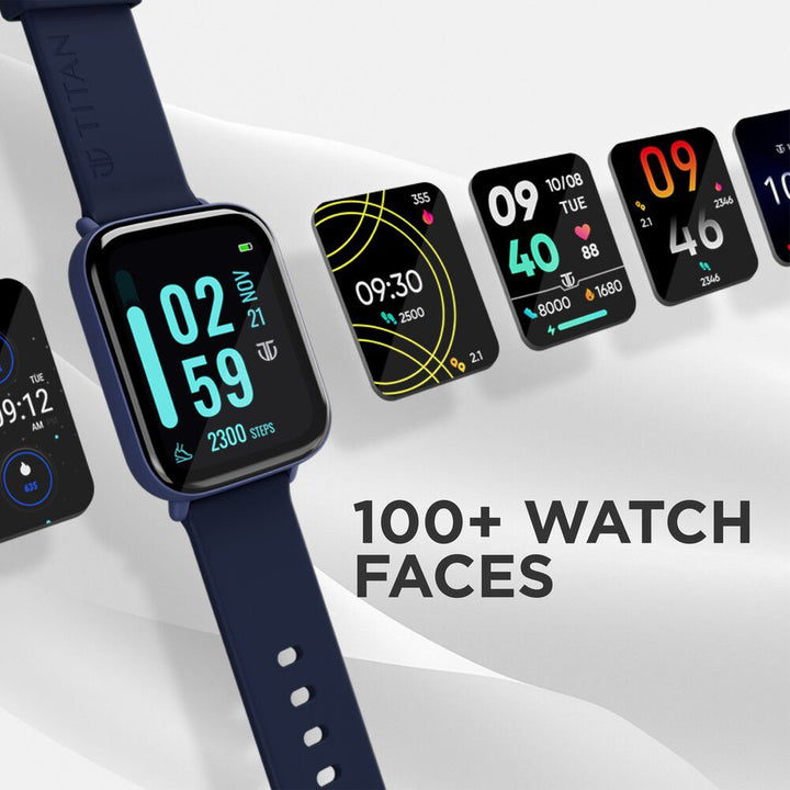Titan Smart Watch Black Silicone Strap Watch For Unisex