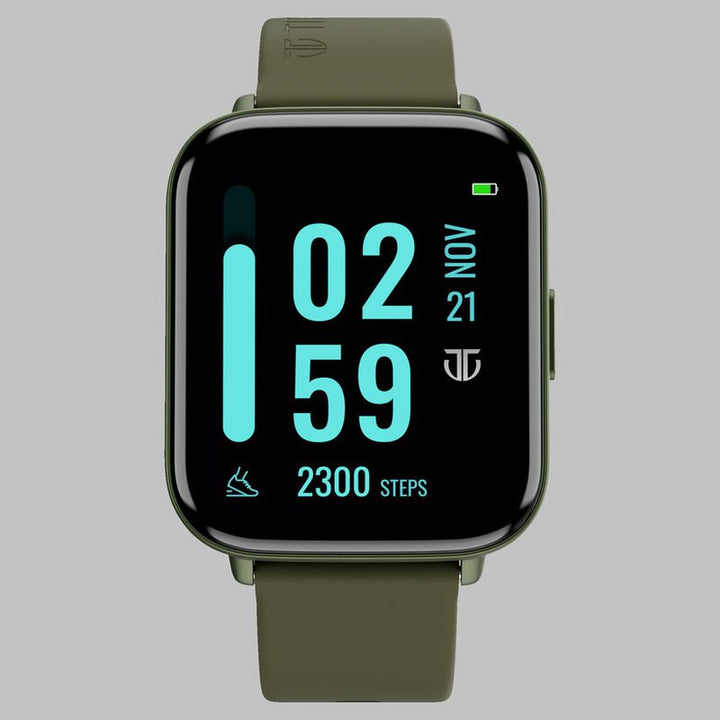 Titan Smart Watch Silicone Green Strap Watch For Unisex