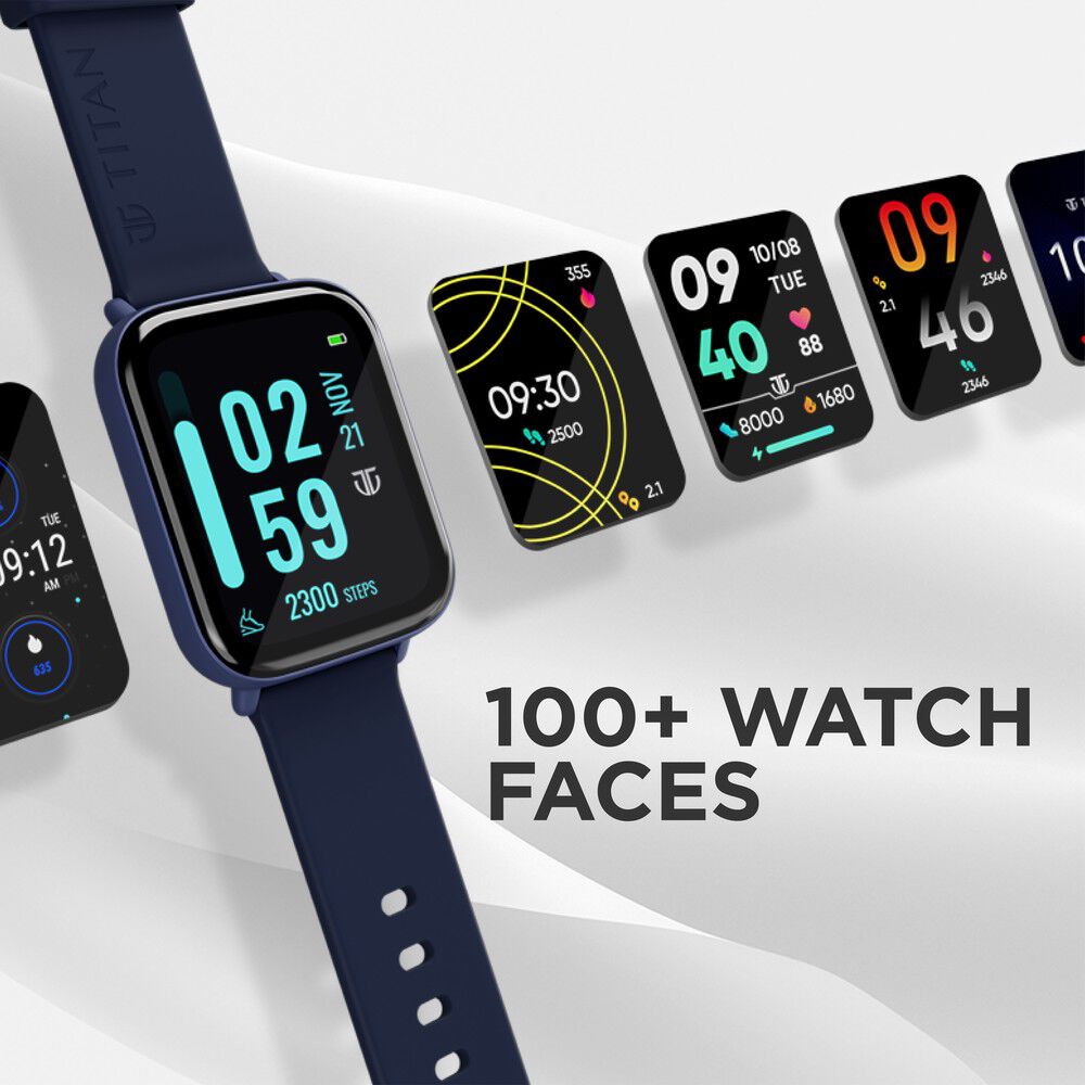 Titan Smart Watch Silicone Black Strap Watch For Unisex
