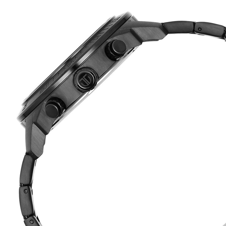 Titan Octane Classic Sporty Quartz Chronograph Black Dial Stainless Steel Strap watch for Men - The Watch Factory ®