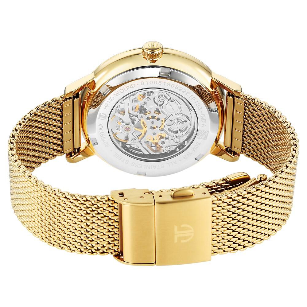 Titan Mechanical Slimline Green Dial Mechanical Stainless Steel Strap watch for Men - The Watch Factory ®