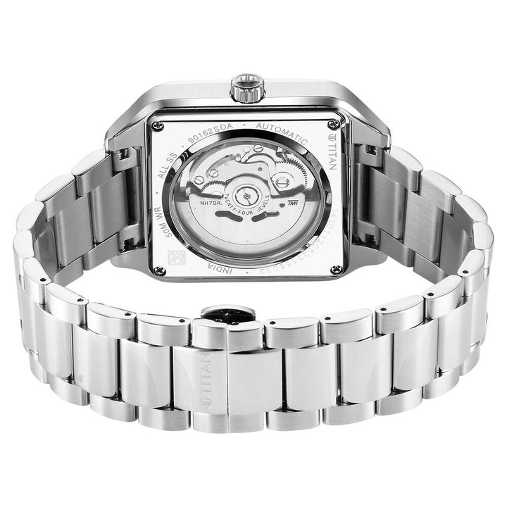 Titan Shaped Automatics Anthracite Dial Stainless Steel Strap for Men - The Watch Factory ®