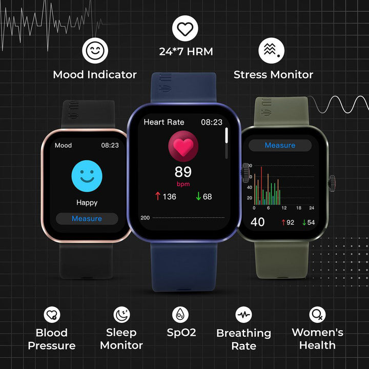 Titan Talk S Smartwatch: 24/7 Health Tracking, Stress & Sleep Monitor
