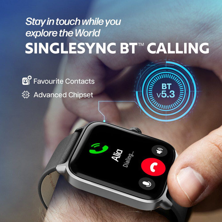 Titan Traveller With 4.52 Cm AMOLED Display, BT Calling, India's First FitVerse Smartwatch With Wine Red Leather Strap