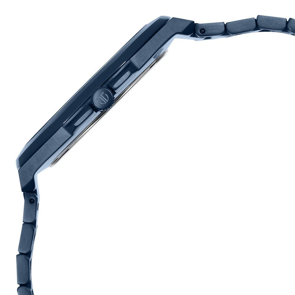 Titan Classic Slim Quartz Analog with Date Blue Dial Stainless Steel Strap Watch for Men - The Watch Factory ®