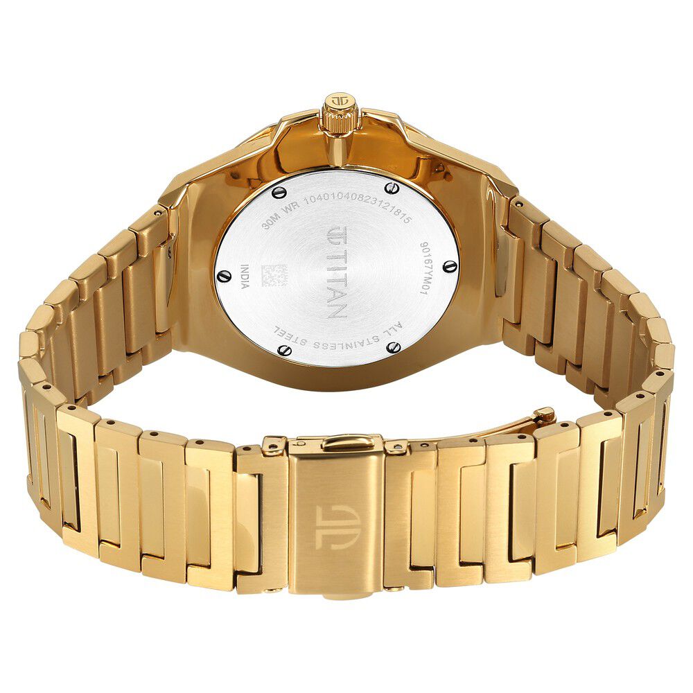 Titan Classic Slim Quartz Analog with Date Silver Dial Stainless Steel Strap Watch for Men - The Watch Factory ®