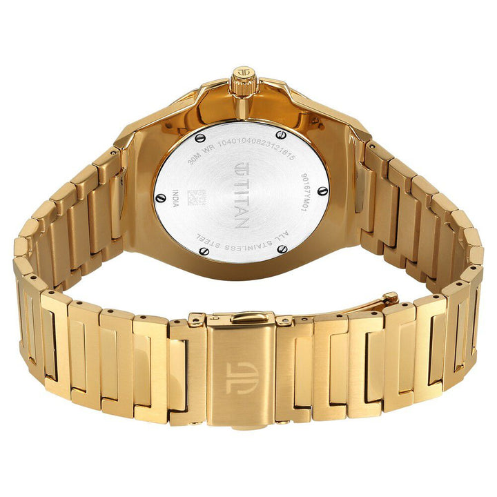 Titan Classic Slim Quartz Analog with Date Silver Dial Stainless Steel Strap Watch for Men - The Watch Factory ®