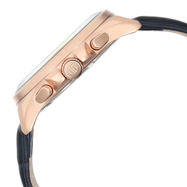 Titan Classic Chrono Blue Dial Leather Watch for Men - The Watch Factory ®