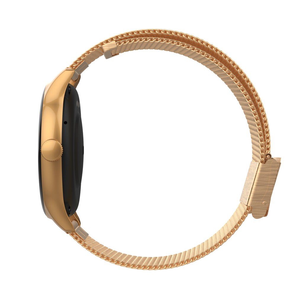 Titan Evoke Smartwatch - Seamless Calls, Voice Assistant, Rose Gold Strap