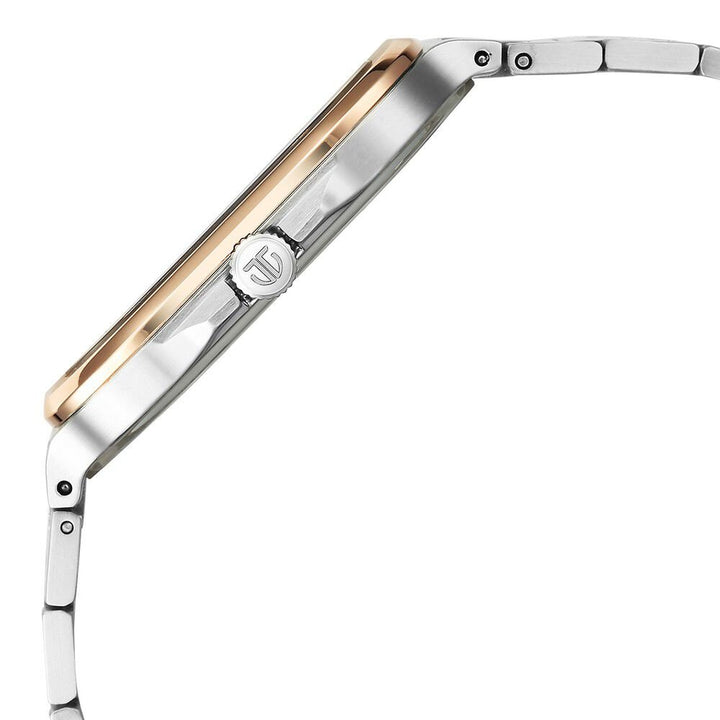 Titan Classique Slim Square Quartz Analog with Date Silver Dial Stainless Steel Strap Watch for Men - The Watch Factory ®