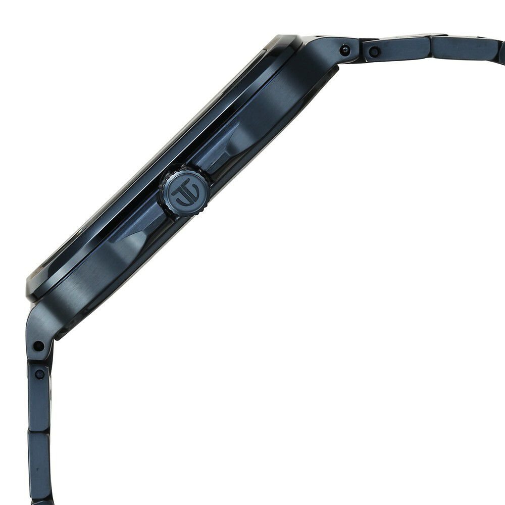 Titan Classique Slim Square Quartz Analog with Date Blue Dial Blue Stainless Steel Strap Watch For Men - The Watch Factory ®