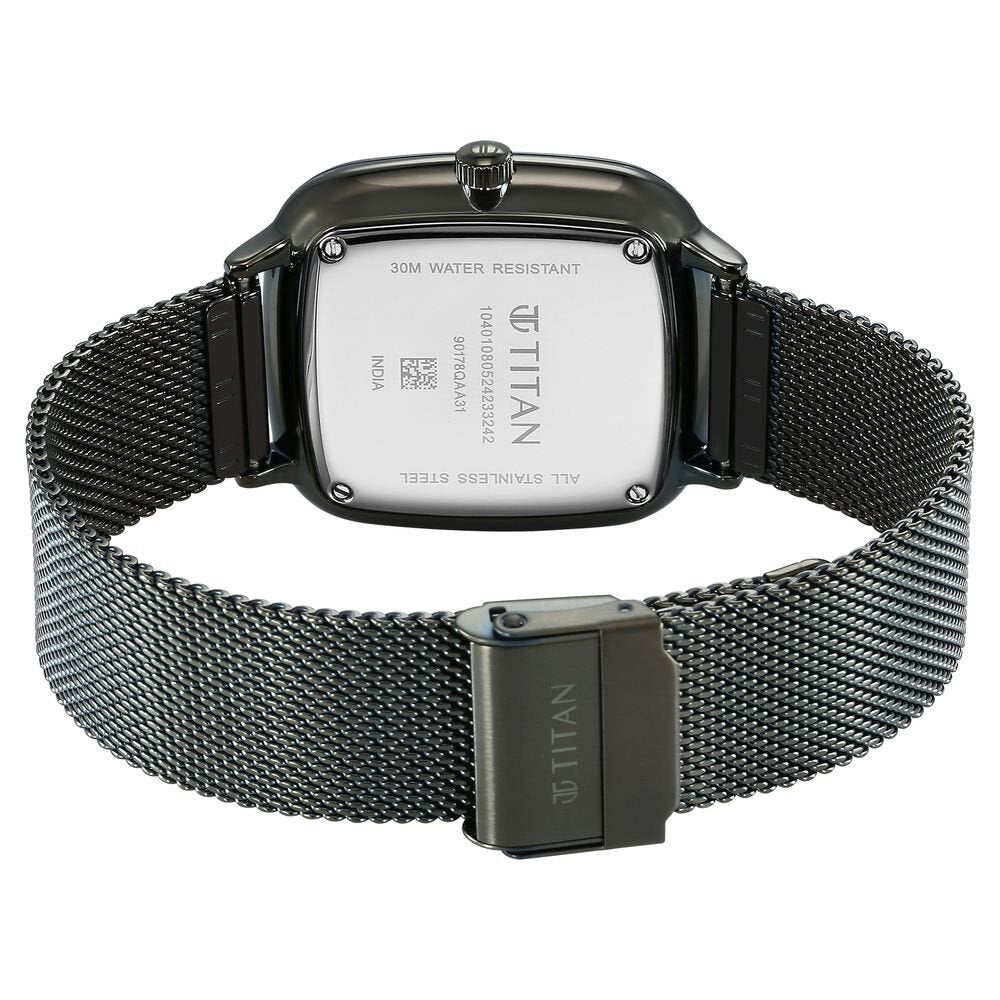 Titan Avant Garde Quartz Multifunction Brown Dial With Green Color Stainless Steel Strap Watch For Men - The Watch Factory ®