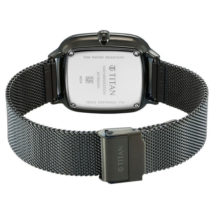 Titan Avant Garde Quartz Multifunction Brown Dial With Green Color Stainless Steel Strap Watch For Men - The Watch Factory ®