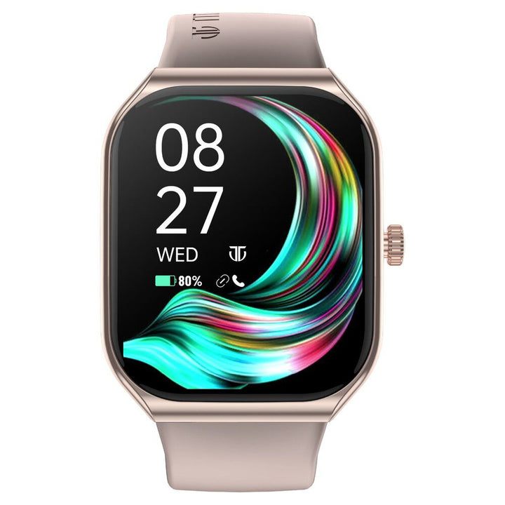Titan Smart Watch with 4.97 CM Super AMOLED Display | 410 x 502 Pixel Resolution | AI Voice Assistant | Multiple Menu Styles 90188AP06