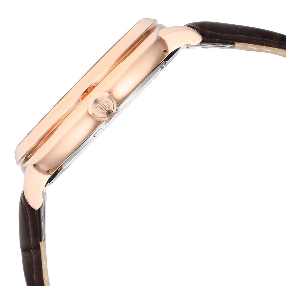 Titan Classique Suave Quartz Brown Dial Brown Leather Strap Watch for Men - The Watch Factory ®