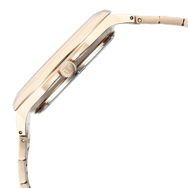 Titan Classic Slim Multifunction Multifunction Silver Dial Carnation Gold Stainless Steel Strap Watch For Men - The Watch Factory ®