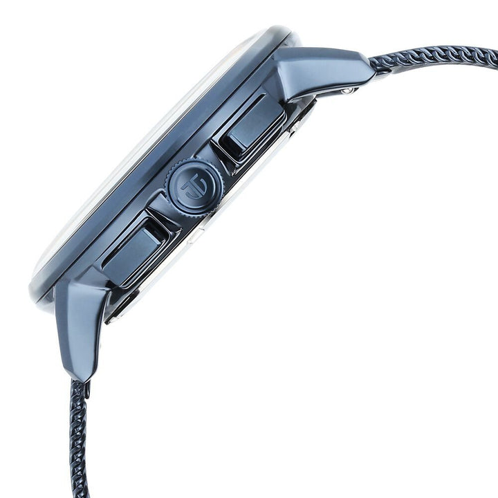 Titan Light leathers Multifunction Anthracite Dial Stainless Steel Strap Watch For Men - The Watch Factory ®