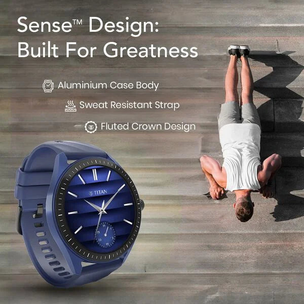 Titan Crest 2.0 With 3.63 CM AMOLED Display With Functional Crown,SingleSync BT Calling,AI Voice Assistant,Find Phone 90205am01