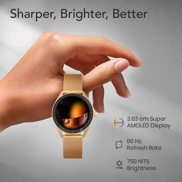 Titan Crest 2.0 With 3.63 CM AMOLED Display With Functional Crown,SingleSync BT Calling,AI Voice Assistant,Find Phone 90205am02