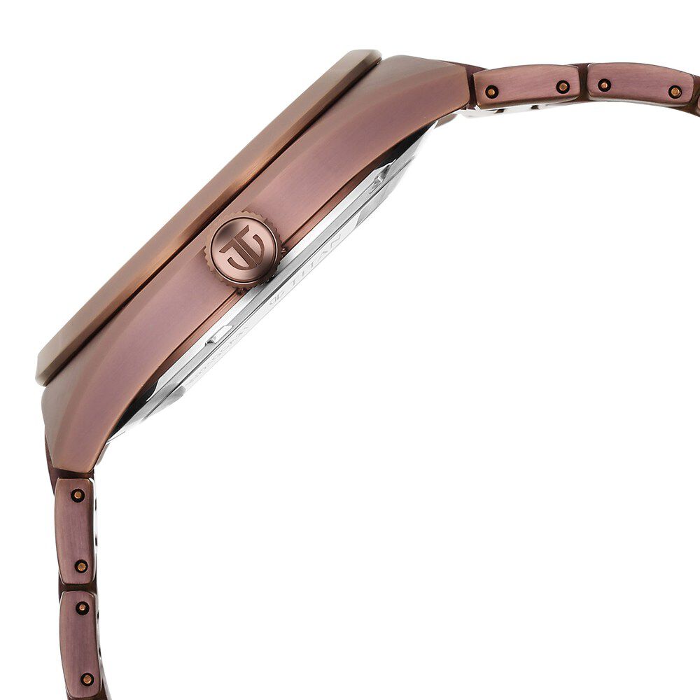 Titan Nexus Skeletal Automatic Analog with Brown Dial Brown Stainless Steel Strap Watch for Men-90221QM01