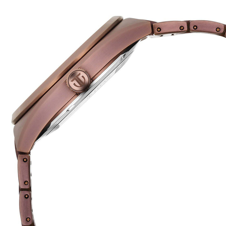 Titan Nexus Skeletal Automatic Analog with Brown Dial Brown Stainless Steel Strap Watch for Men-90221QM01