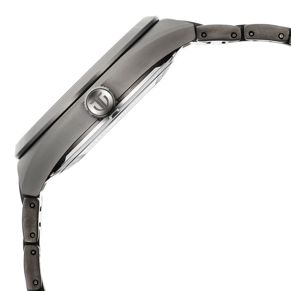 Titan Nexus Skeletal Automatic Analog with Gun Dial Gun Stainless Steel Strap Watch for Men-90221QM02