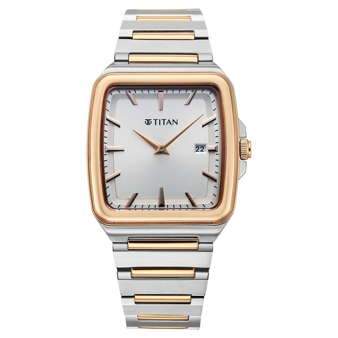Titan Titan Classique Sleekfit 90260KM01 Silver Dial Men&