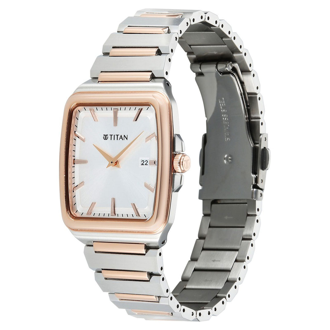 Titan Titan Classique Sleekfit 90260KM01 Silver Dial Men&