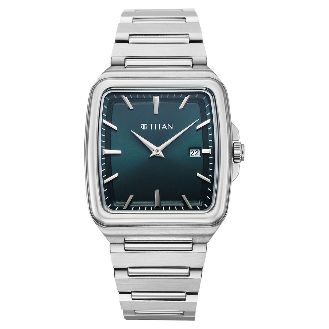 Titan Titan Classique Sleekfit 90260SM02 Green Dial Men&
