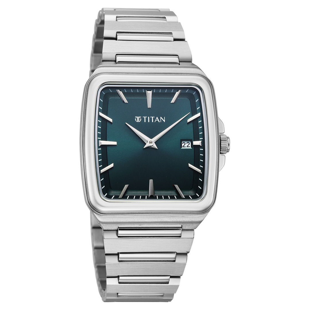Titan Titan Classique Sleekfit 90260SM02 Green Dial Men&