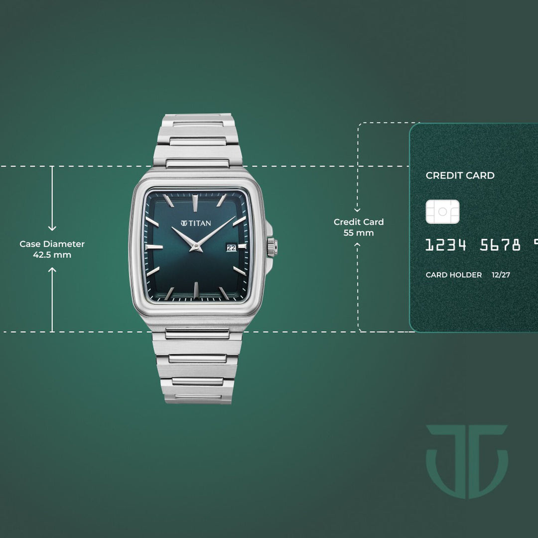 Titan Titan Classique Sleekfit 90260SM02 Green Dial Men&