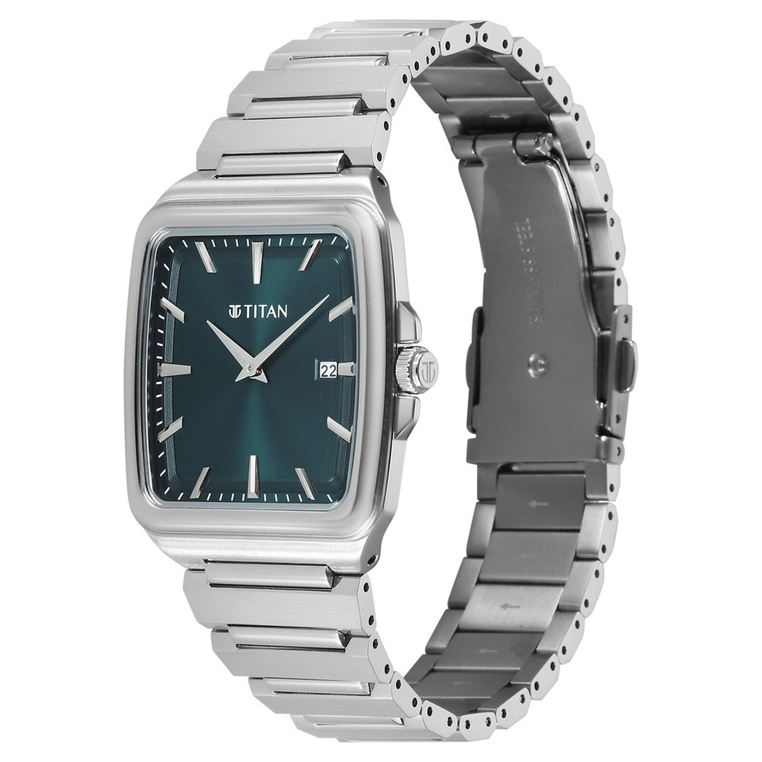 Titan Titan Classique Sleekfit 90260SM02 Green Dial Men&