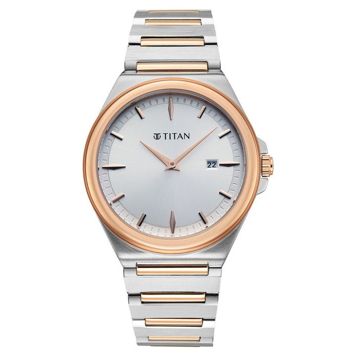 Titan Titan Classique Sleekfit 90261KM01 Silver Dial Men&