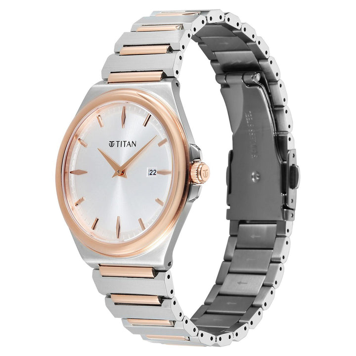 Titan Titan Classique Sleekfit 90261KM01 Silver Dial Men&
