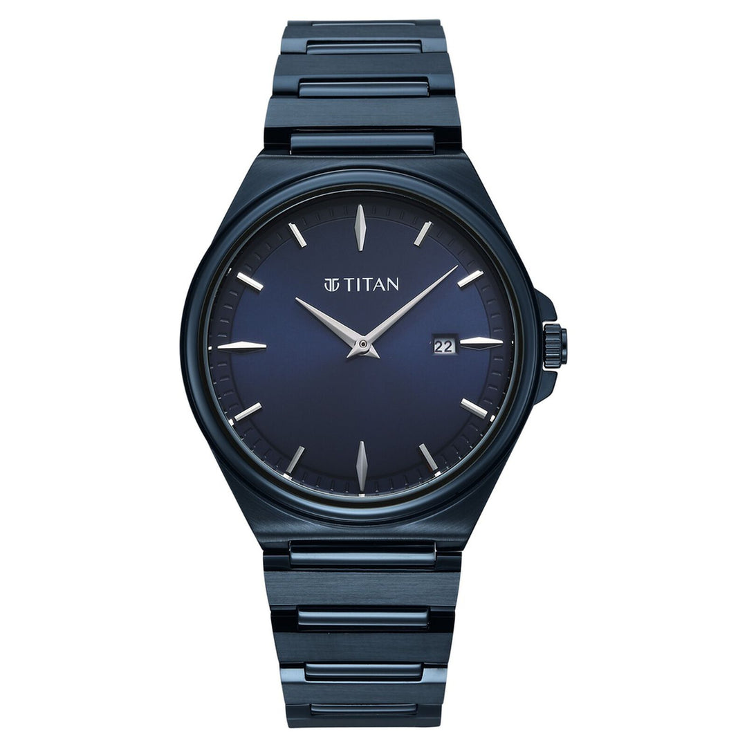 Titan Classique Sleekfit 90261QM01 Blue Dial Men&