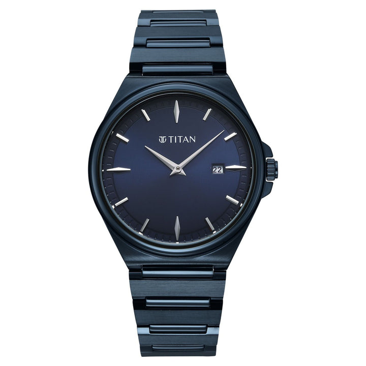 Titan Classique Sleekfit 90261QM01 Blue Dial Men&
