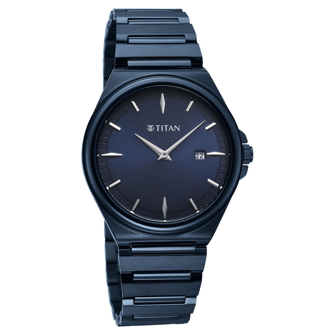 Titan Classique Sleekfit 90261QM01 Blue Dial Men&