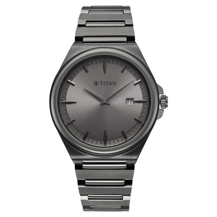 Titan Classique Sleekfit 90261QM02 Grey Dial Men&